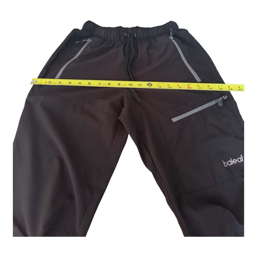 Baleaf Women's XS Black Lightweight Hiking Pants Quick Dry Elastic Waist Pockets - Picture 3 of 7